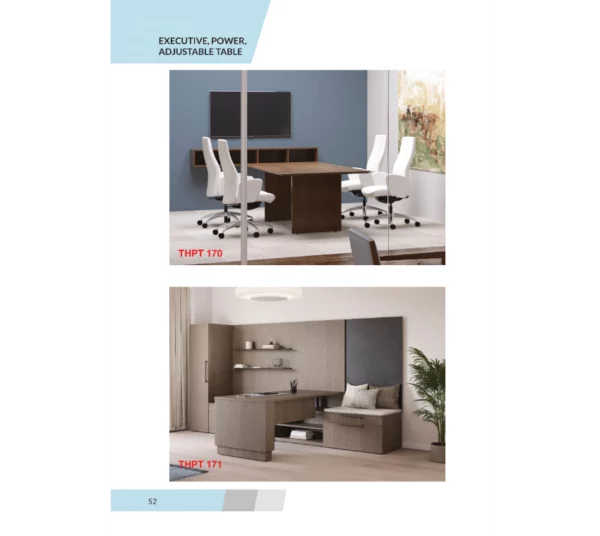 Executive, Power, Adjustable Table