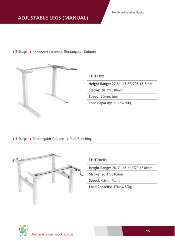 Adjustable  Legs (Manual )