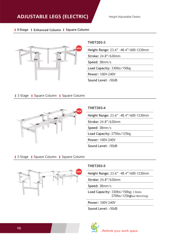 Adjustable  Legs (Electric )